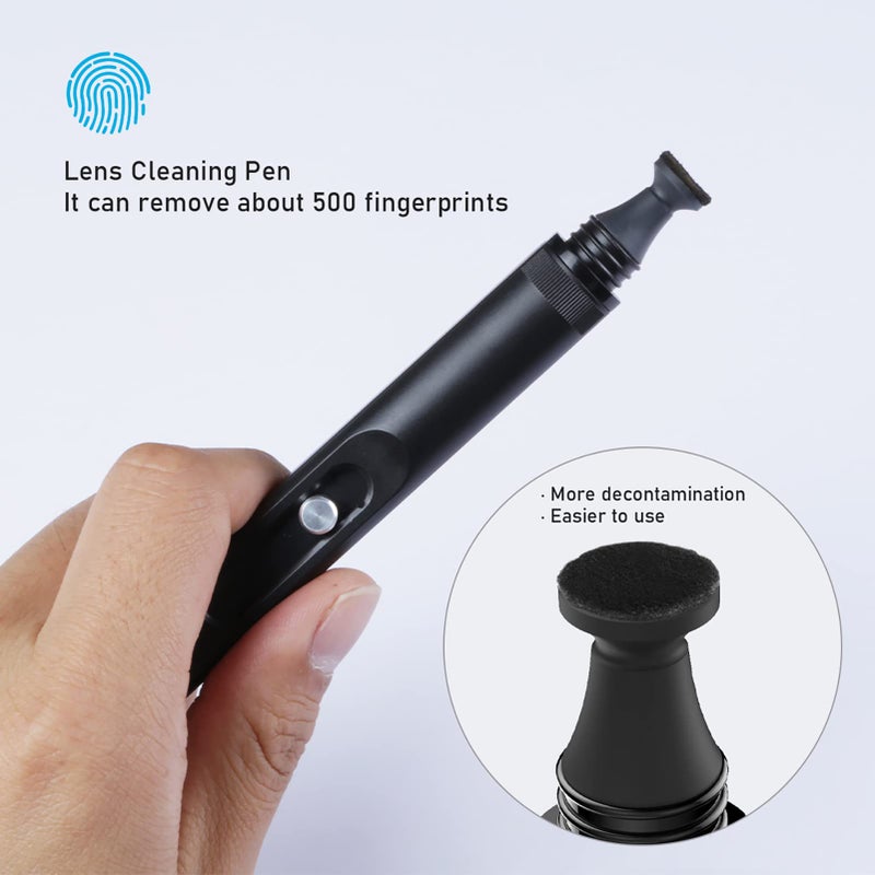 VSGO Professional Lens Cleaning Pen, Double-Ended Lens Brush with Soft Brush and Nano Optical Carbon for Camera, Optical Lenses, and Glasses(V-P01E) - Image 3